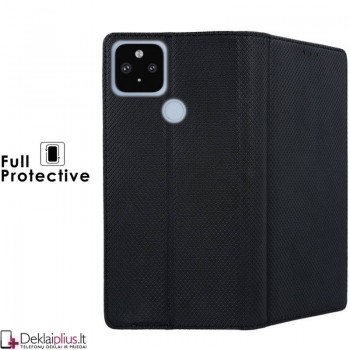Telone smart magnet serijos atverčiamas dėklas - juodas (Google Pixel 4A 5G)